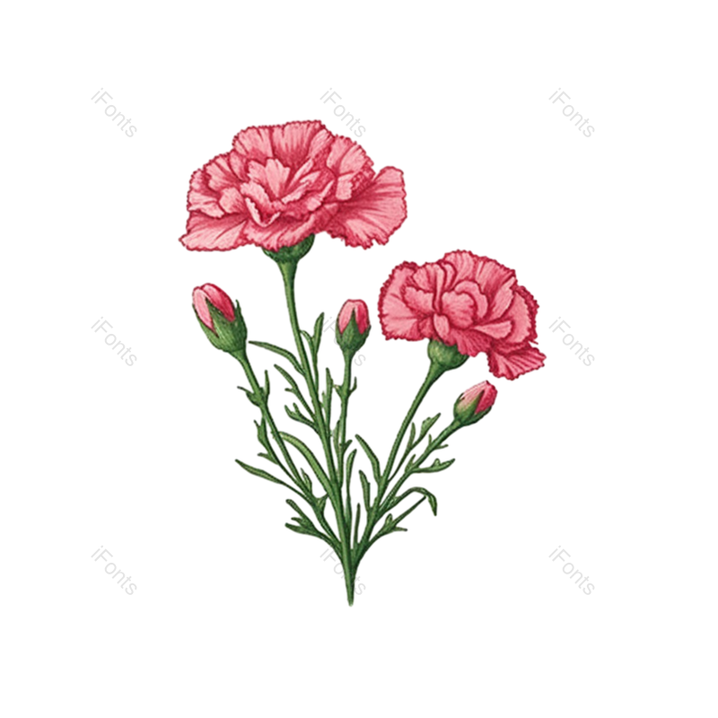 卡通图片,插画元素,花朵插画PNG,母亲节素材免抠素材